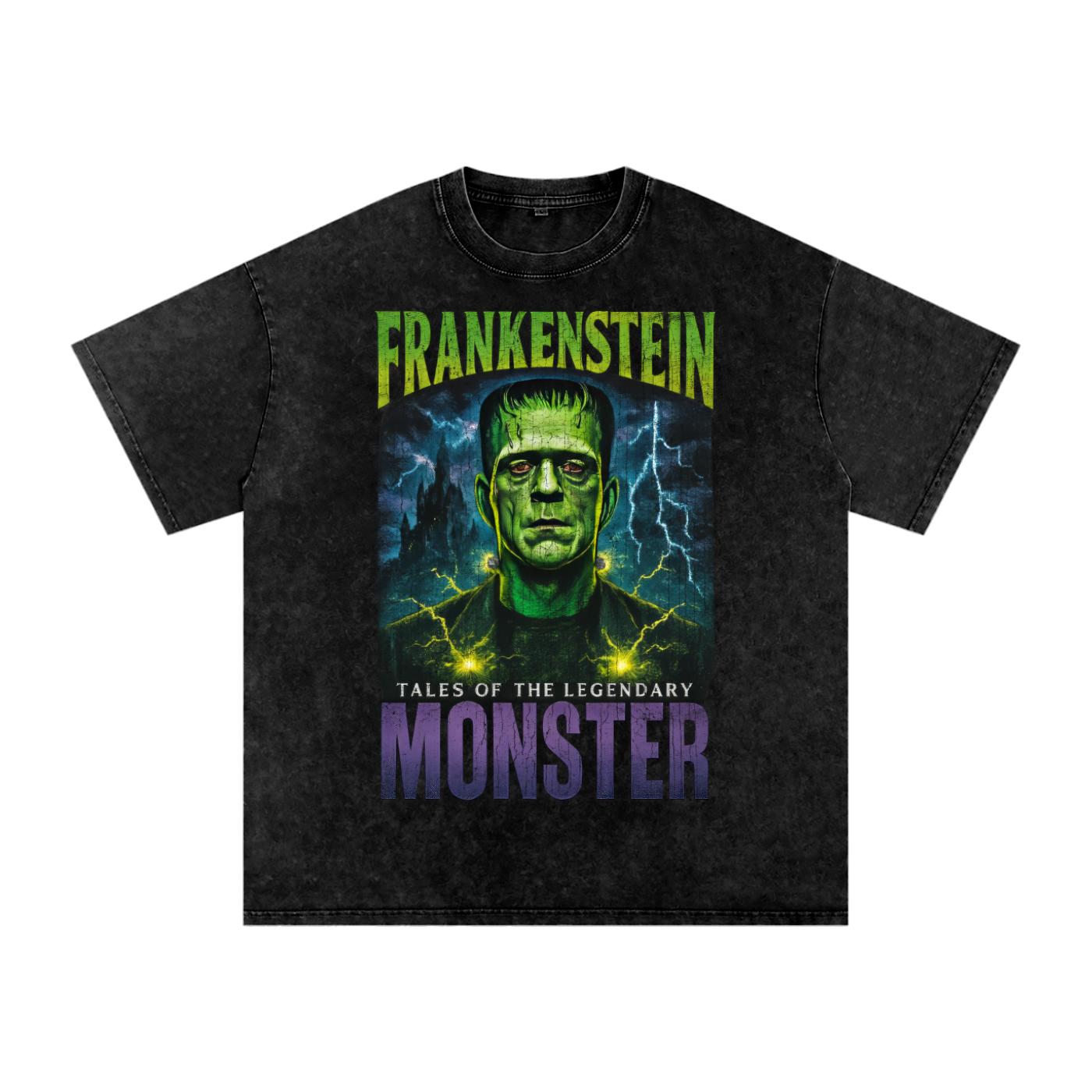 Frankenstein Vintage T-Shirt,90s Bootleg Horror Tee,Oversized Halloween Streetwear,Street styles