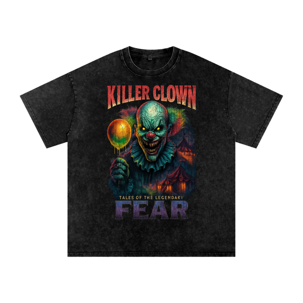 Killer Clown 90s Bootleg Vintage Oversized T-Shirt – Circus Horror Streetwear