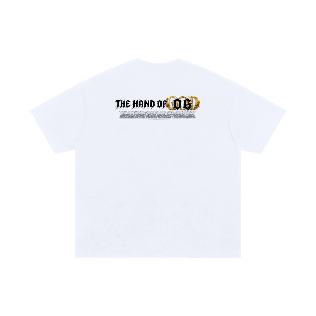 The Hand of OG Heavenly Anime Art Unisex Oversized Cotton T-Shirt