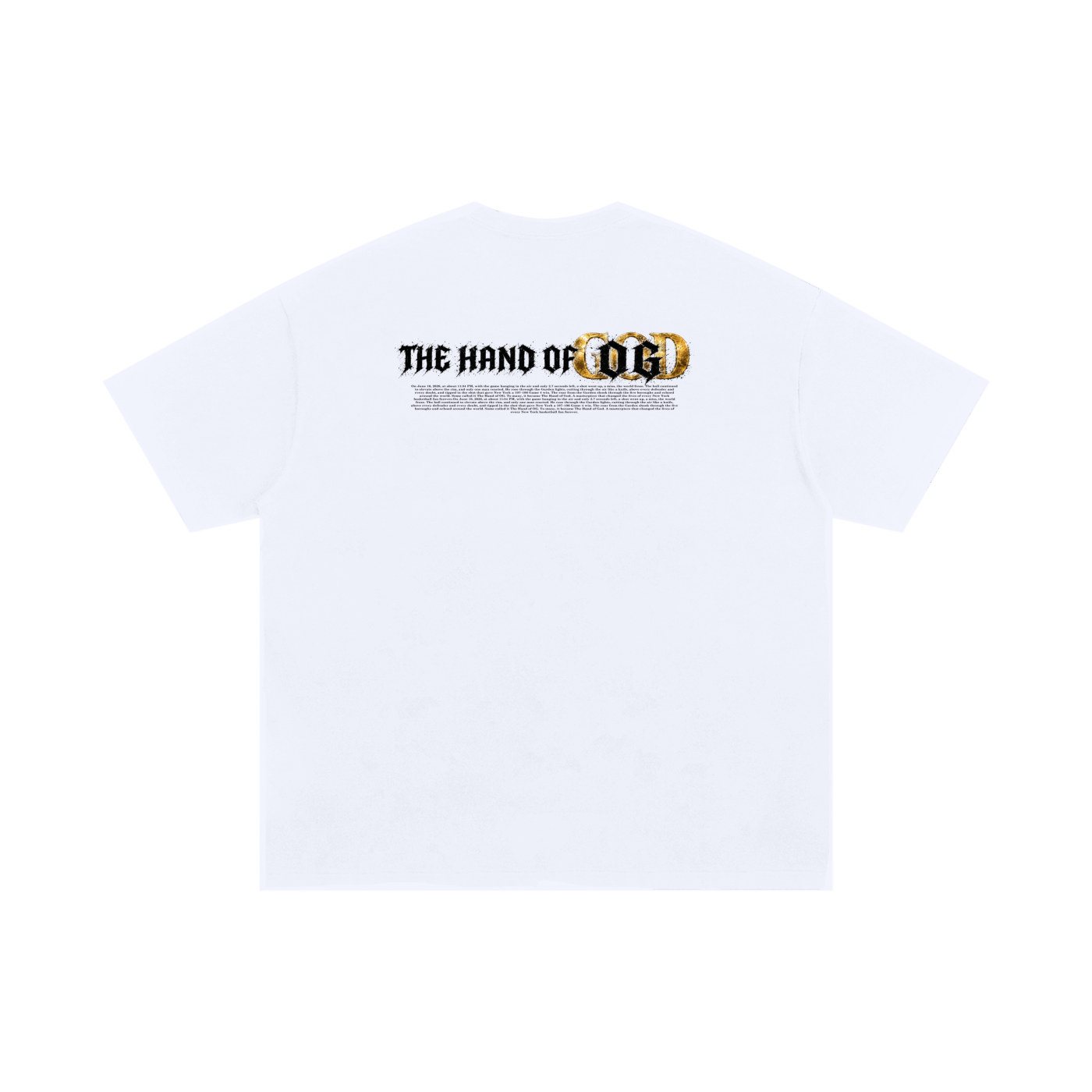 The Hand of OG Heavenly Anime Art Unisex Oversized Cotton T-Shirt