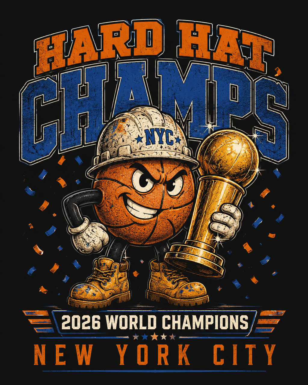 Hard Hat Champs 2026 World Champions Essential Cotton T-Shirt