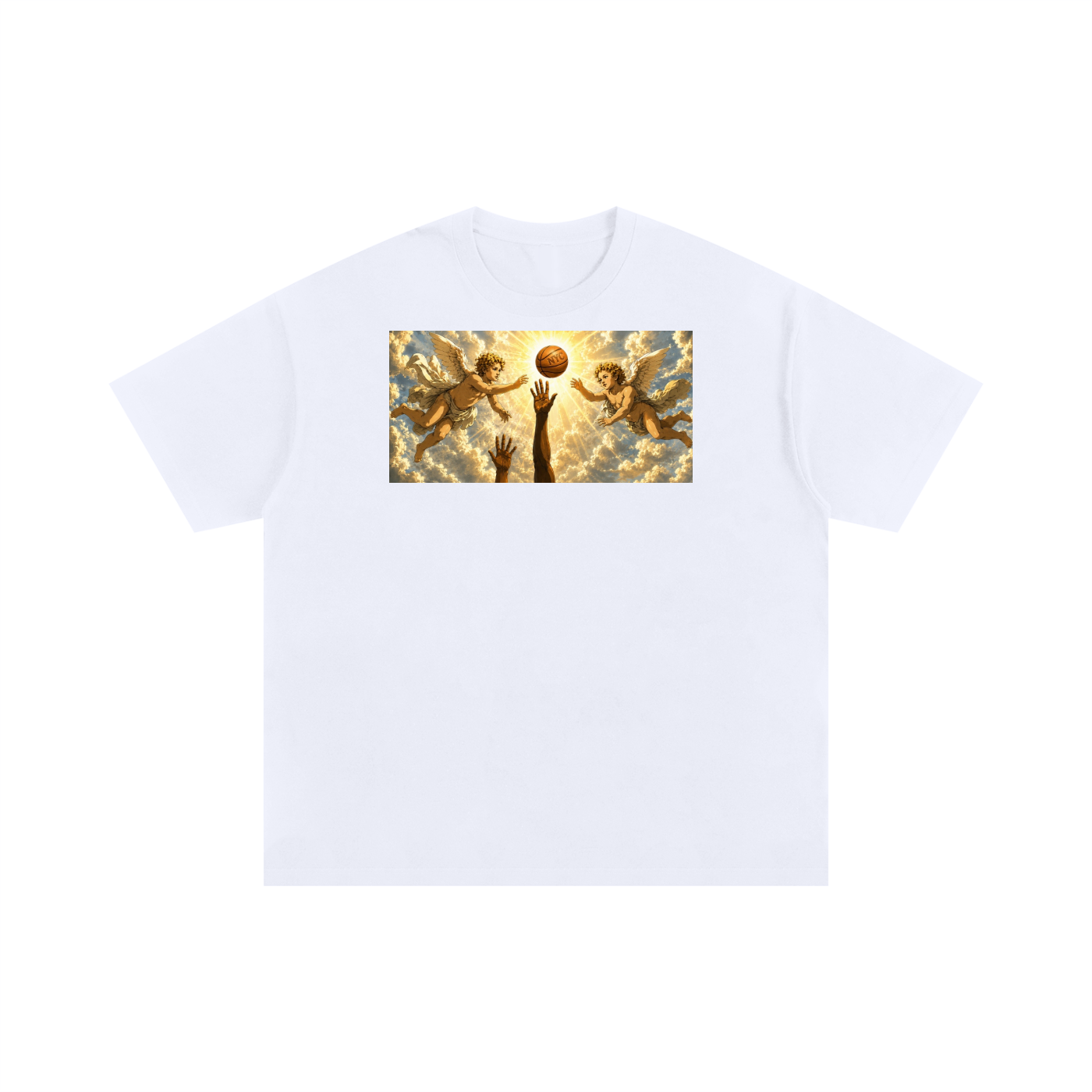 The Hand of OG Heavenly Anime Art Unisex Oversized Cotton T-Shirt