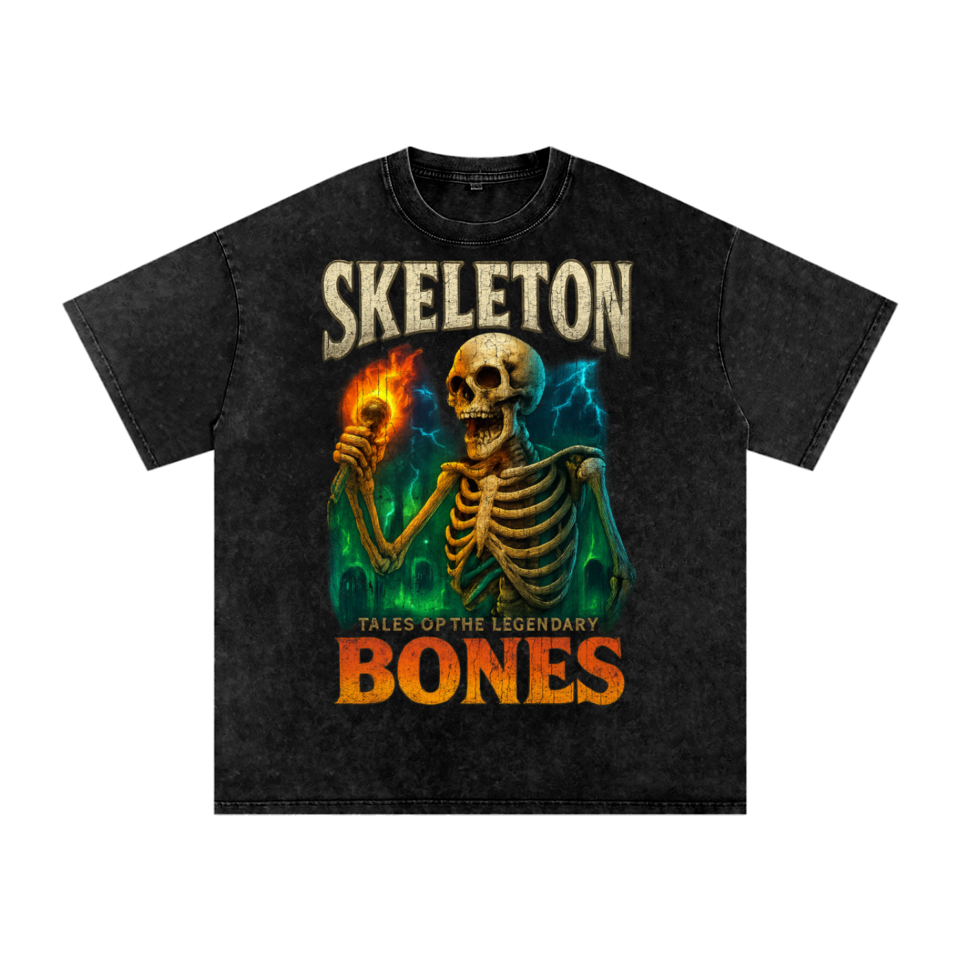 Skeleton Vintage T-Shirt,90s Bootleg Bones Tee,Oversized Horror Streetwear,Street Styles,Halloween,Street Gear