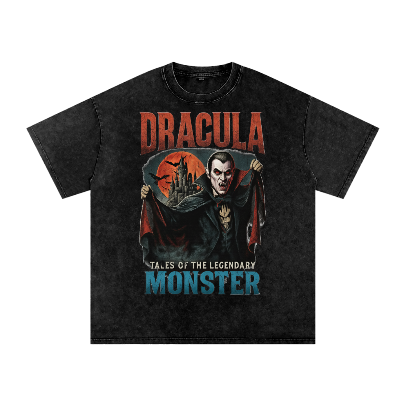 Dracula Vintage T-Shirt,90s Bootleg Vampire Tee,Gothic Oversized Streetwear,Street styles