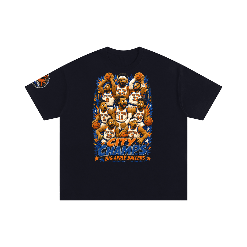 Big Apple Ballers Puppet Style - Unisex Oversized Cotton T-Shirt