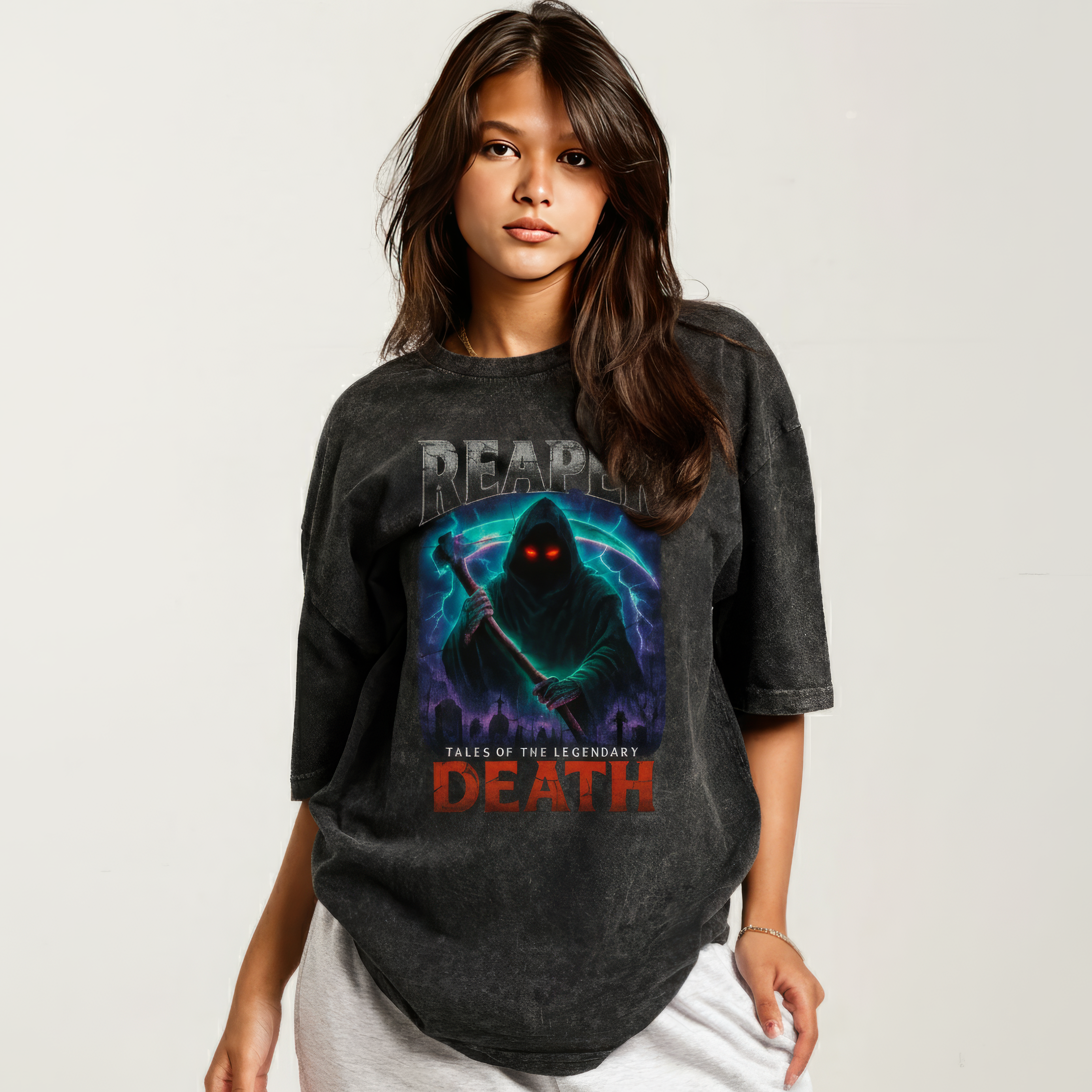 Demon 90s Bootleg Vintage Oversized T-Shirt – Hellfire Horror Streetwear
