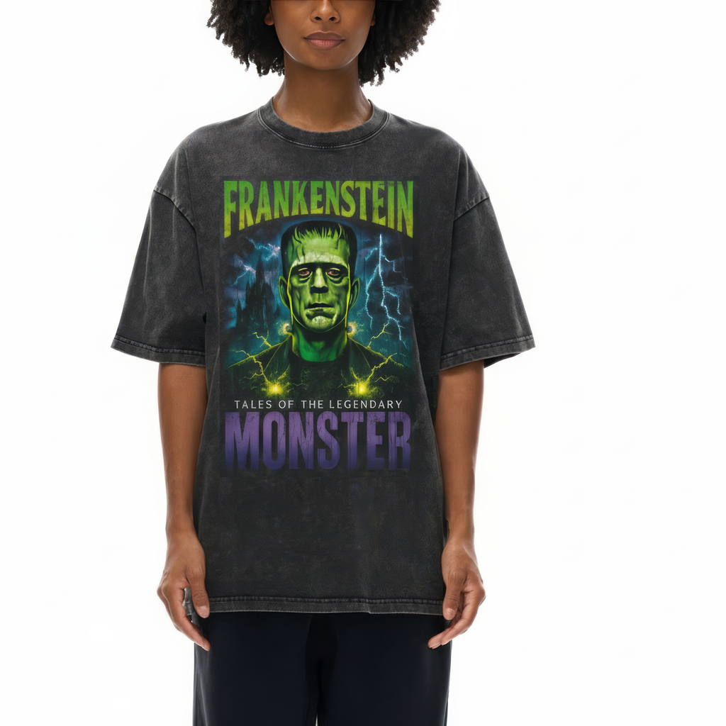 Werewolf 90s Bootleg Vintage Oversized T-Shirt – Moonlit Horror Streetwear