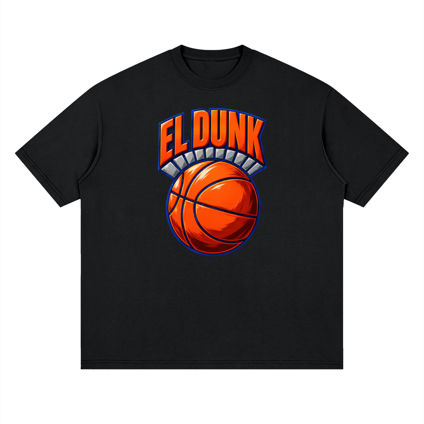 El Dunk (La Novela) Vintage NYC Basketball Anime Comic Tee - Streetwear Loose Drop Shoulder T-Shirt