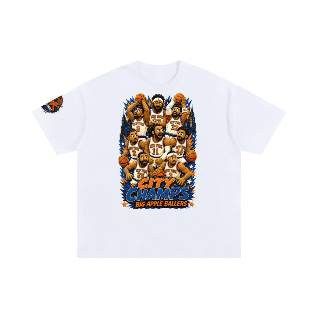 Big Apple Ballers Puppet Style - Unisex Oversized Cotton T-Shirt