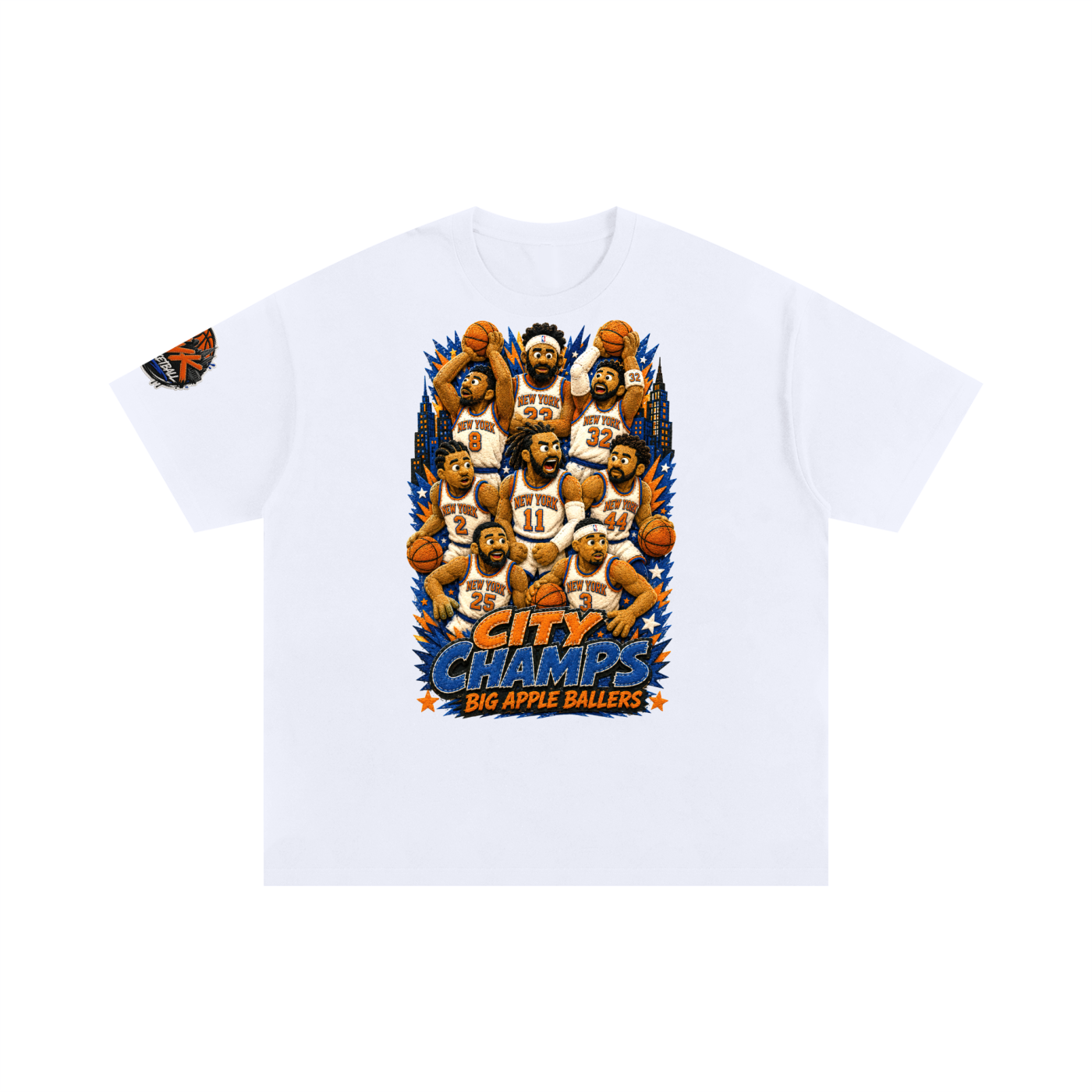 Big Apple Ballers Puppet Style - Unisex Oversized Cotton T-Shirt