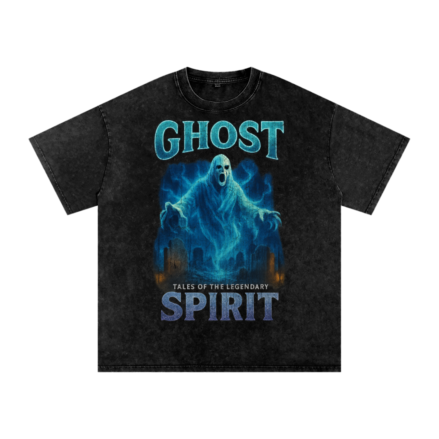 Ghost Vintage T-Shirt,90s Bootleg Spirit Tee,Haunted Oversized Streetwear,Street Styles,Halloween,Street Gear