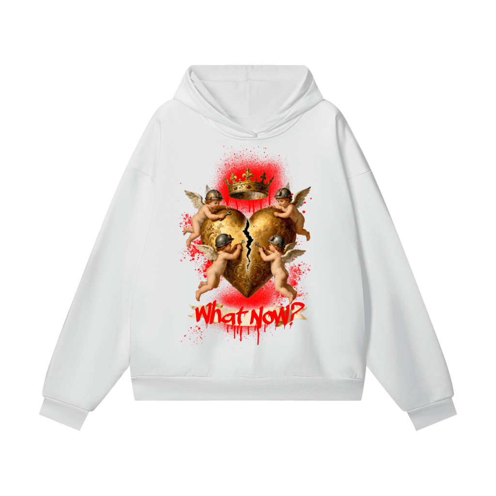 What Now!? — Heart of Gold / Lost Your Soul (Front + Back Hoodie) - Heavyweight Hidden Pocket Fleece Hoodie