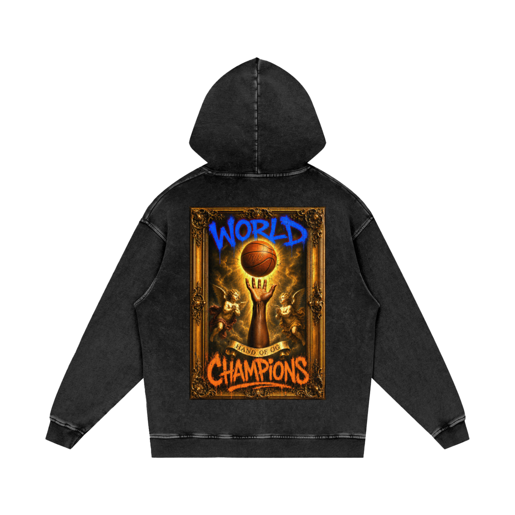 The Hand of OG Snow Washed Loose Cotton Hoodie