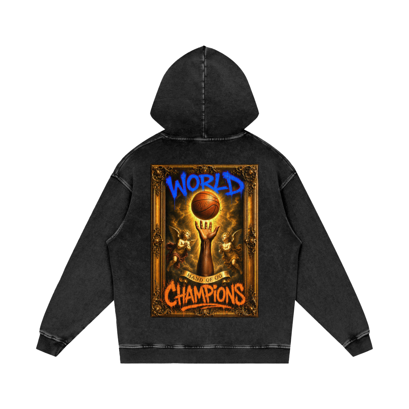 The Hand of OG Snow Washed Loose Cotton Hoodie