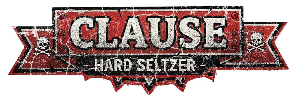 Clause Hard Seltzer – Snow Washed Oversized Cotton Hoodie (Front & Sleeve Logo, Back Graphic)