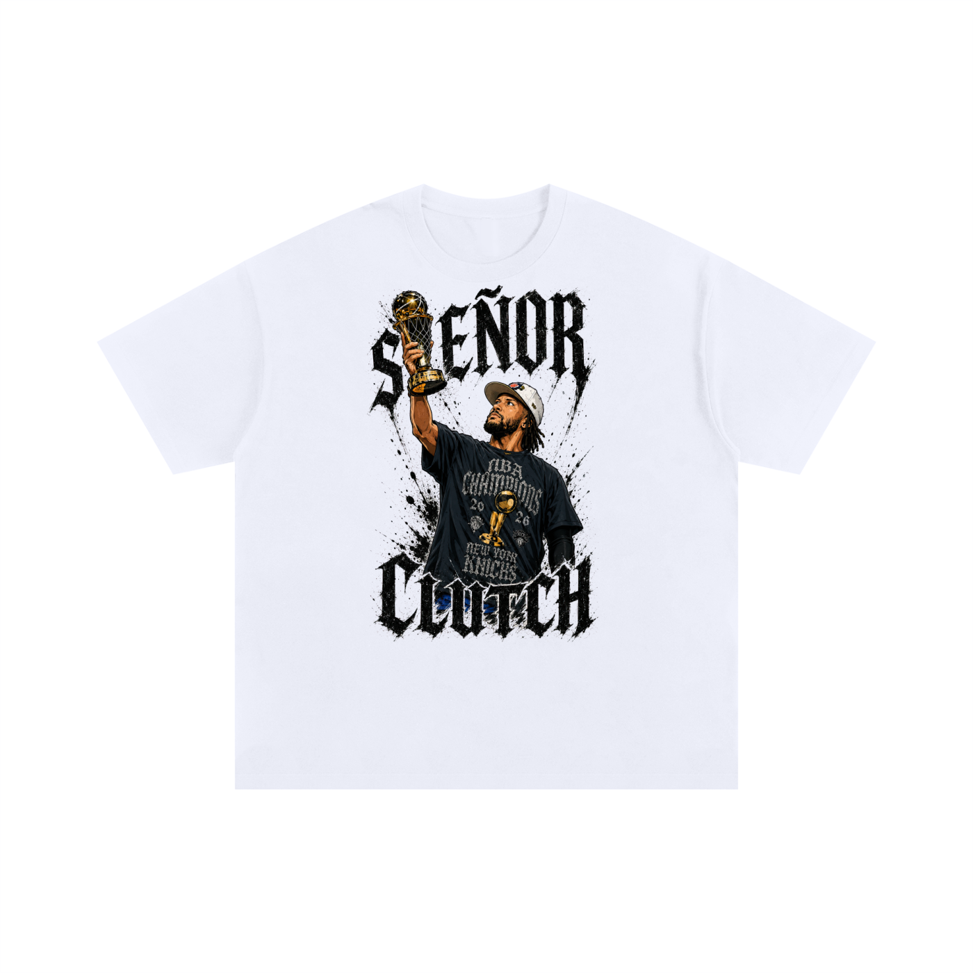 Señor Clutch New York Basketball Unisex Oversized Cotton T-Shirt
