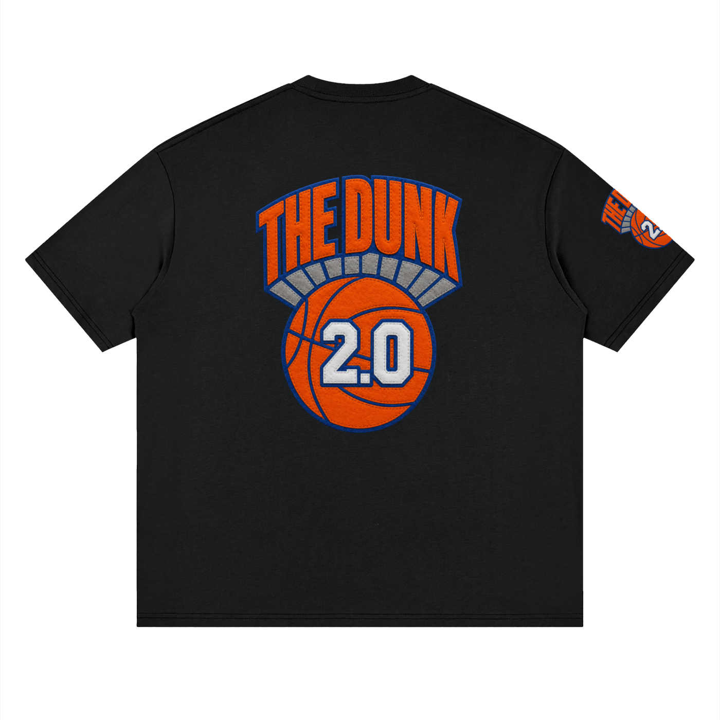 The Dunk 2.0 Vintage NYC Basketball Puppet Art Tee - Streetwear Loose Drop Shoulder T-Shirt