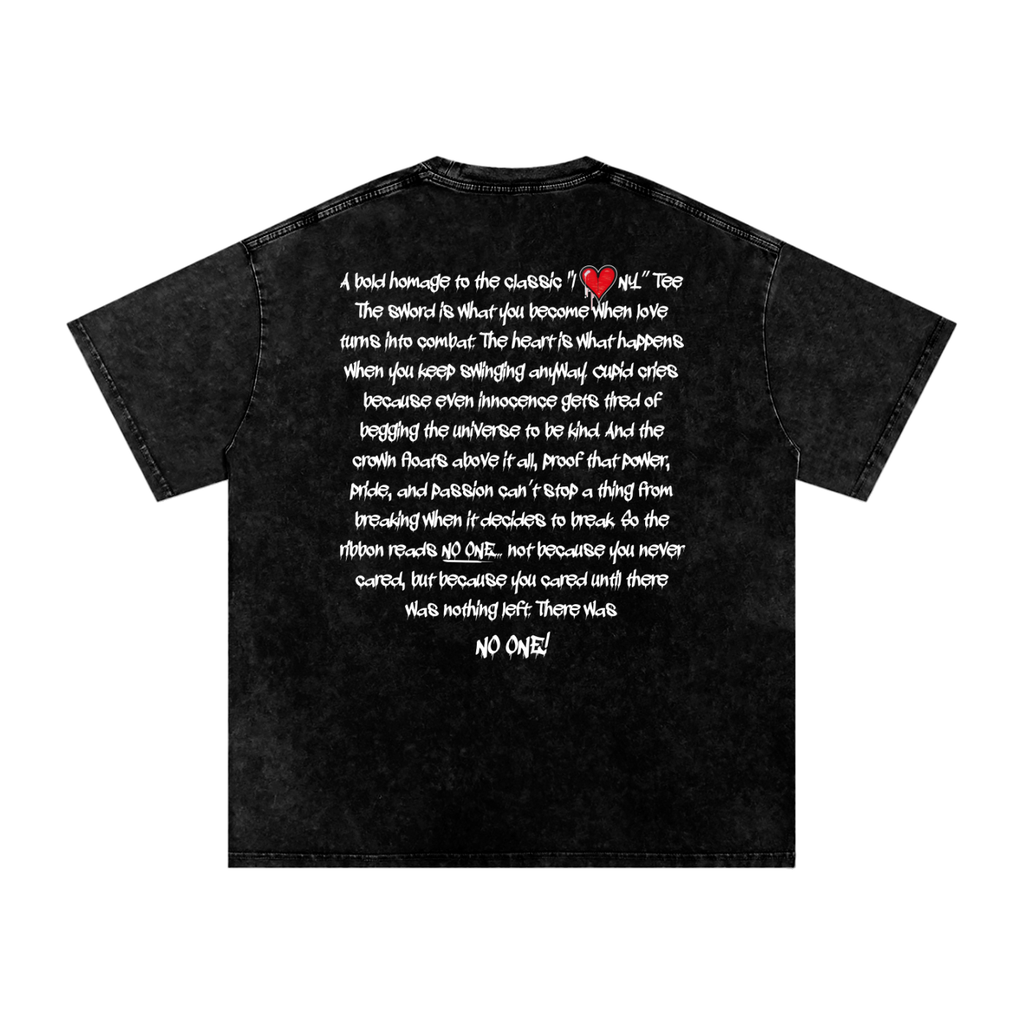 valentines dark graphic tee,anti valentines shirt,gothic valentine streetwear,renaissance art shirt,crying cupid graphic,heartbreak streetwear,distressed graffiti tee,washed black oversized tee,dark romance apparel,holiday dope fresh year round