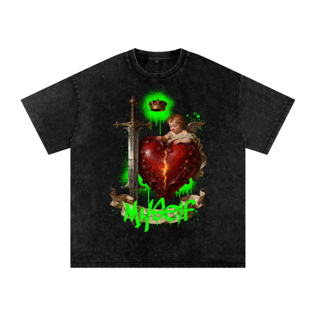 street styles,valentines,Renaissance oil-paint realism,Tops,vintage oversized tee,valentines graphic tee,i love ny parody twist,renaissance art shirt,cupid graphic tee,streetwear valentine