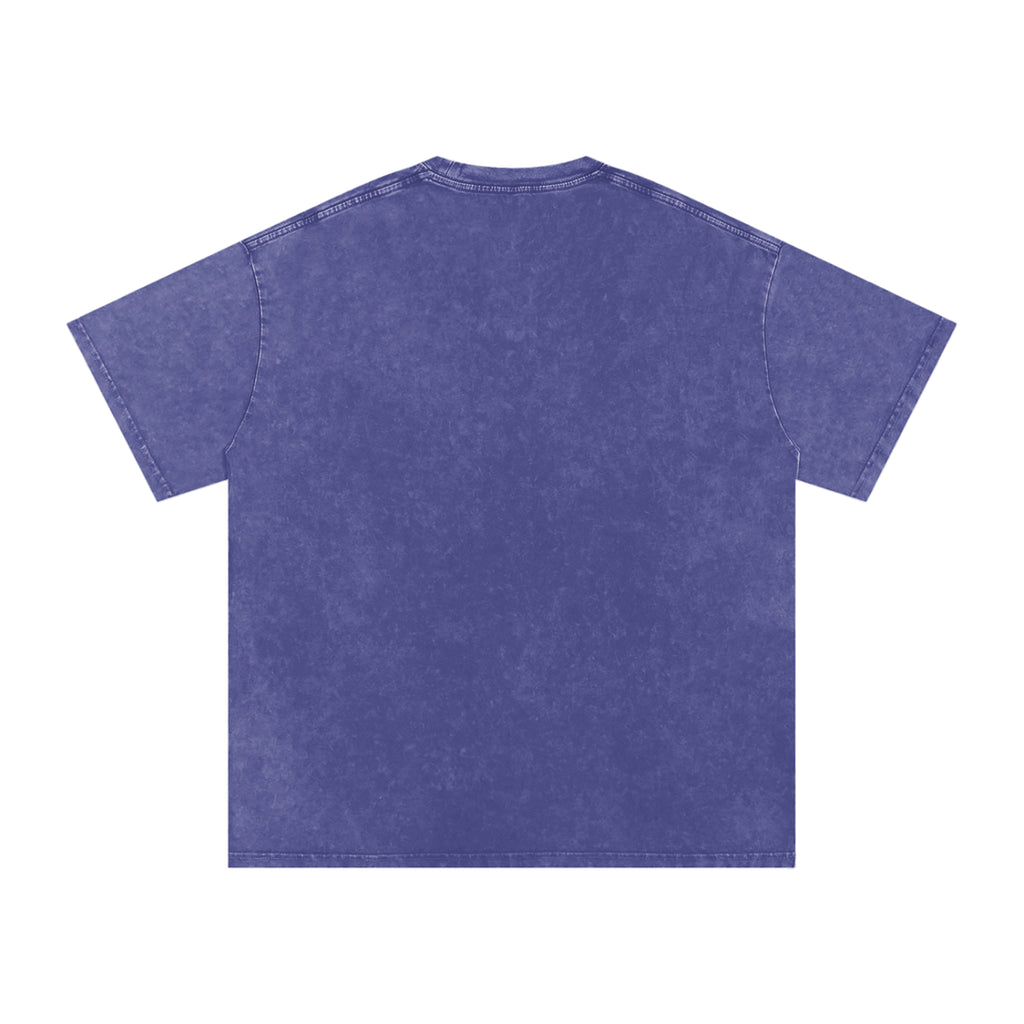 Hydrate & Mind Your Business Distressed Oversized Snow Wash Tee