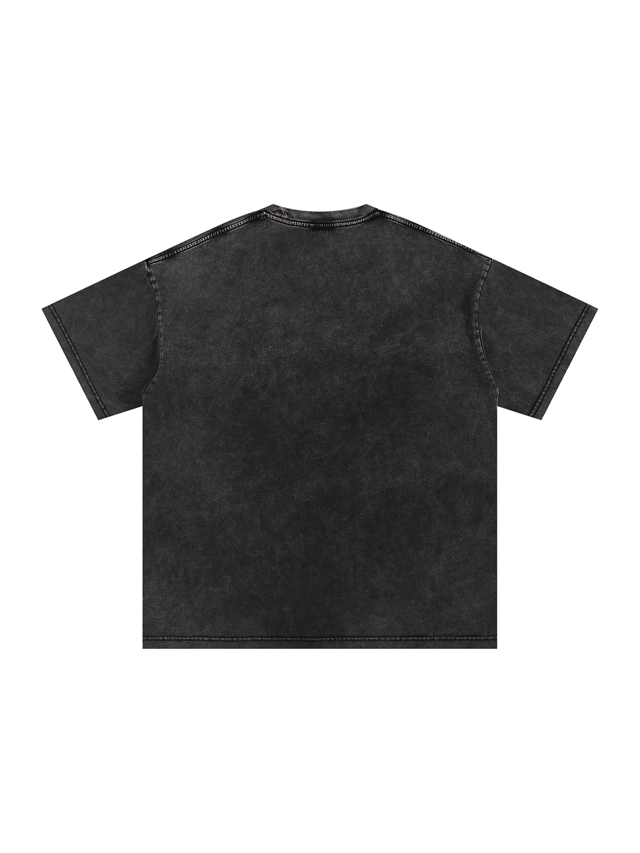 Hydrate & Mind Your Business Distressed Oversized Snow Wash Tee