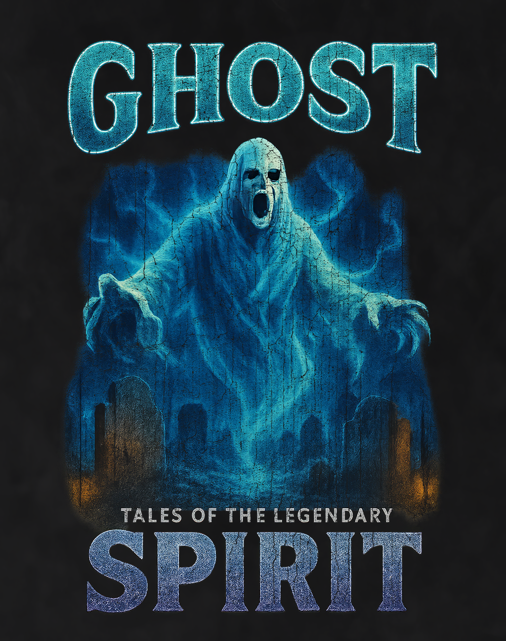 Ghost 90s Bootleg Vintage Oversized T-Shirt – Haunted Streetwear Tee