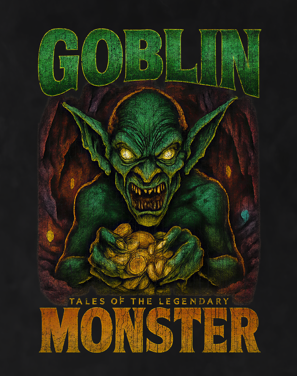 Goblin 90s Bootleg Vintage Oversized T-Shirt – Underground Horror Streetwear