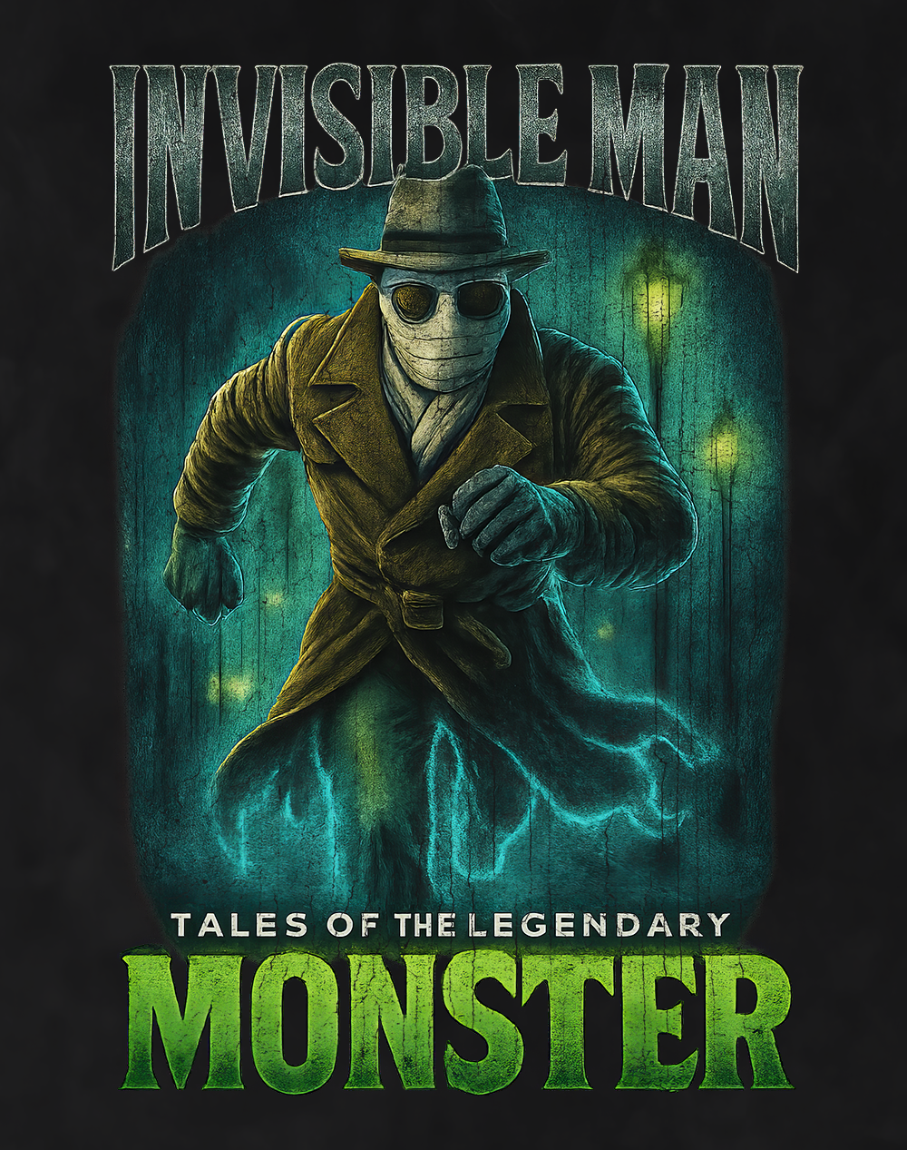 Invisible Man 90s Bootleg Vintage Oversized T-Shirt – Retro Horror Streetwear