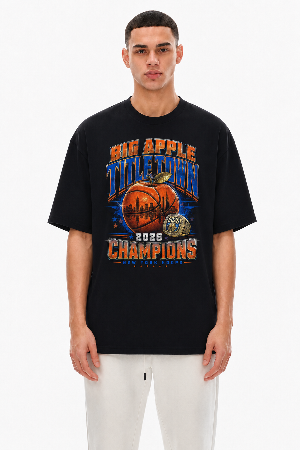 Big Apple Titletown 2026 Champions - Unisex Oversized Cotton T-Shirt