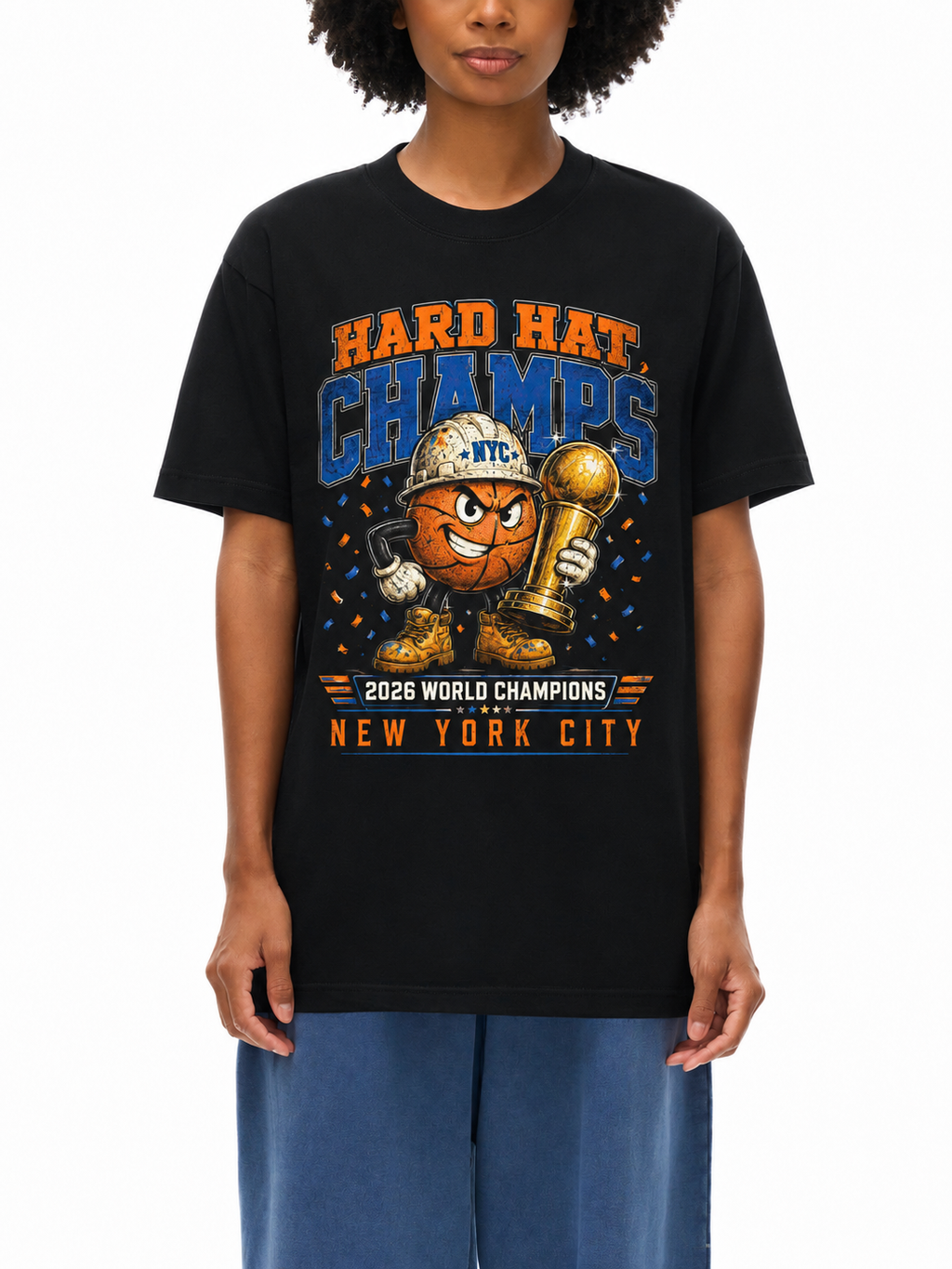 Hard Hat Champs 2026 World Champions Essential Cotton T-Shirt