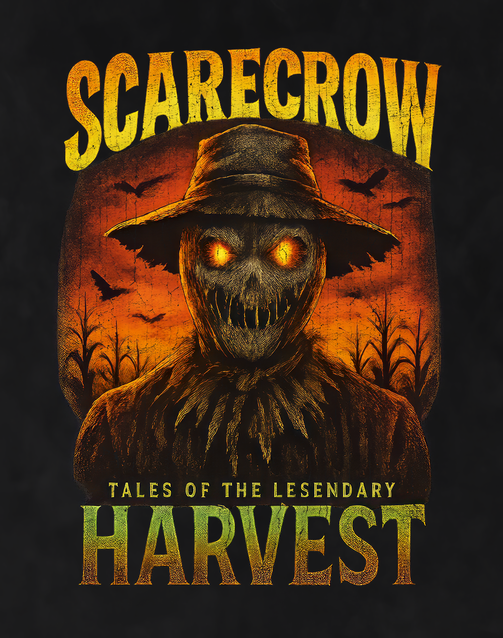 Scarecrow 90s Bootleg Vintage Oversized T-Shirt – Harvest Horror Streetwear